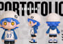 sculpt cute 3d characters, action figures, and toys for 3d printing rendering